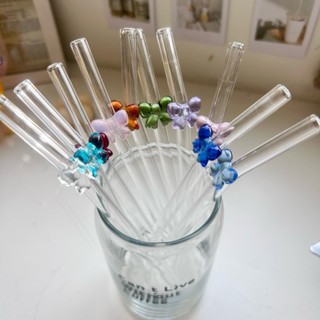 sedotan kaca warna aesthetic/ sedotan kaca warna