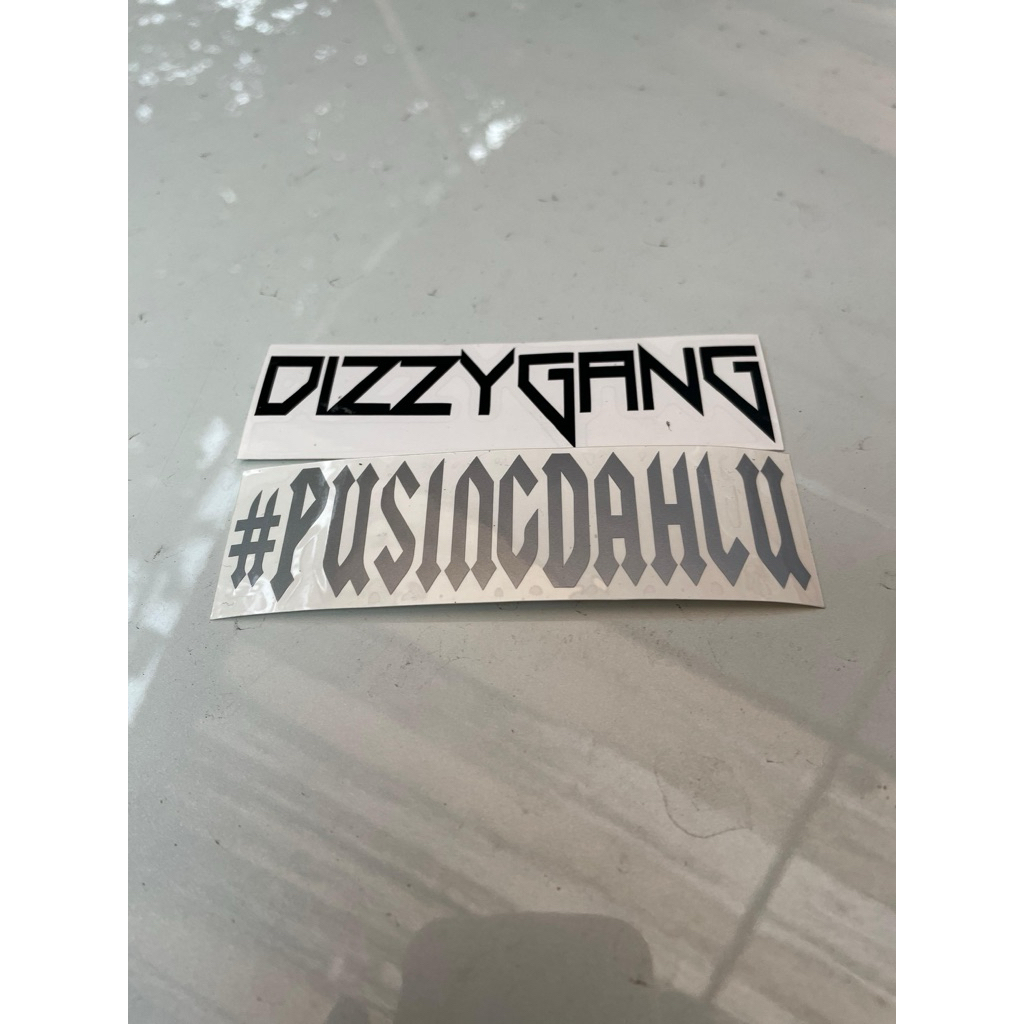 

sticker dizzy cutting