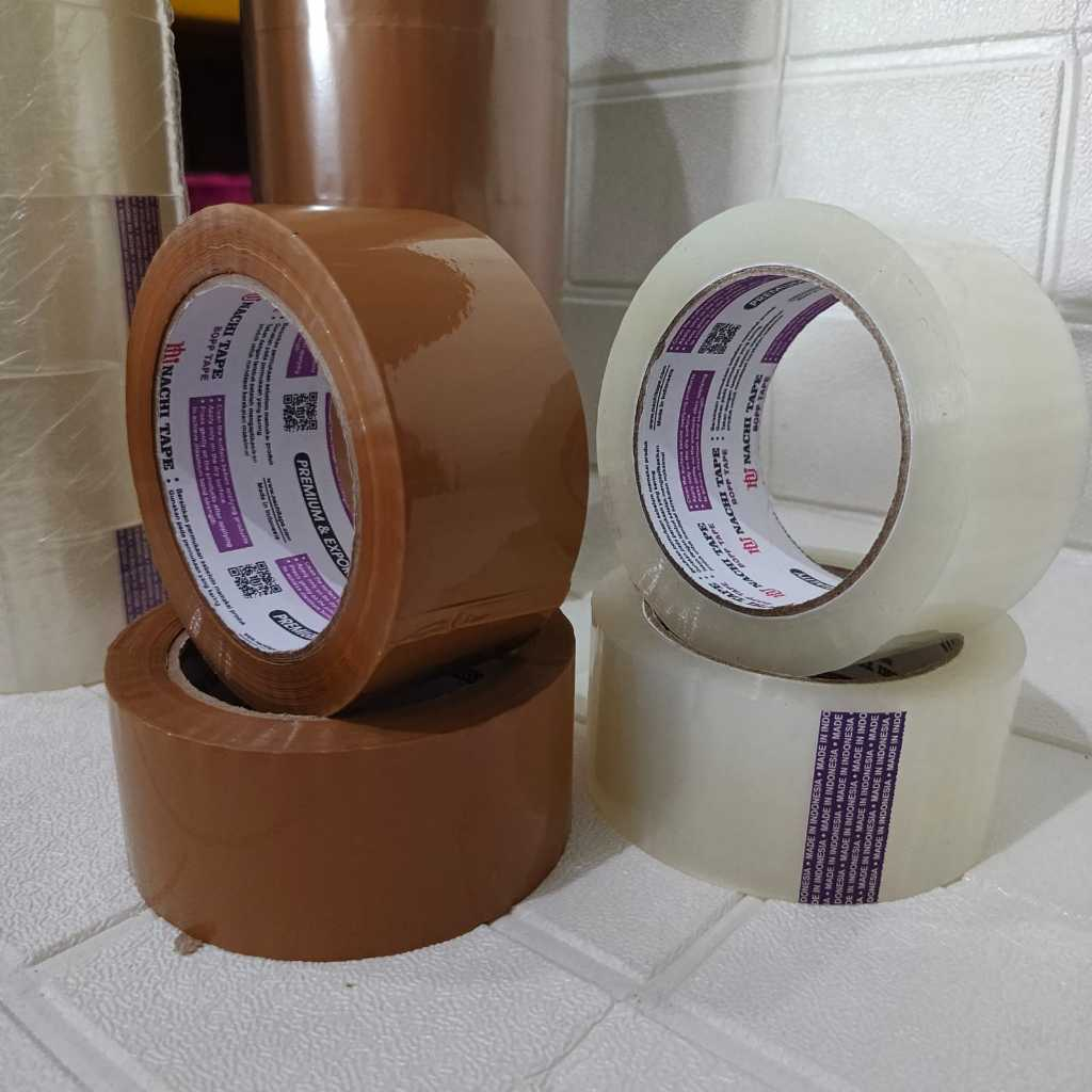 

ISOLASI LAKBAN NACHI 100 yard / 2 INCH / 45mm NACHI [core ungu/tipe yg papling rekat]