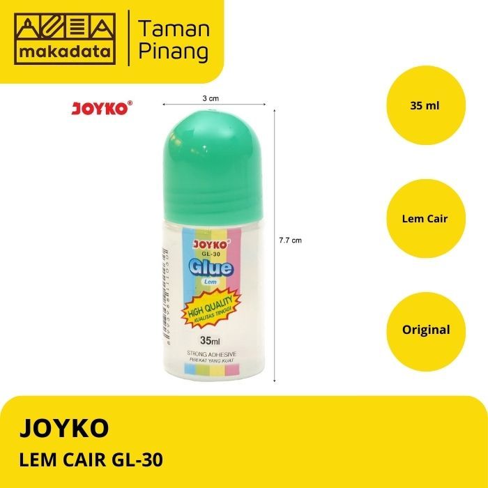 

JOYKO LIQUID GLUE / LEM KERTAS CAIR GL-30 35 ML / LEM CAIR STICK (1 PCS)