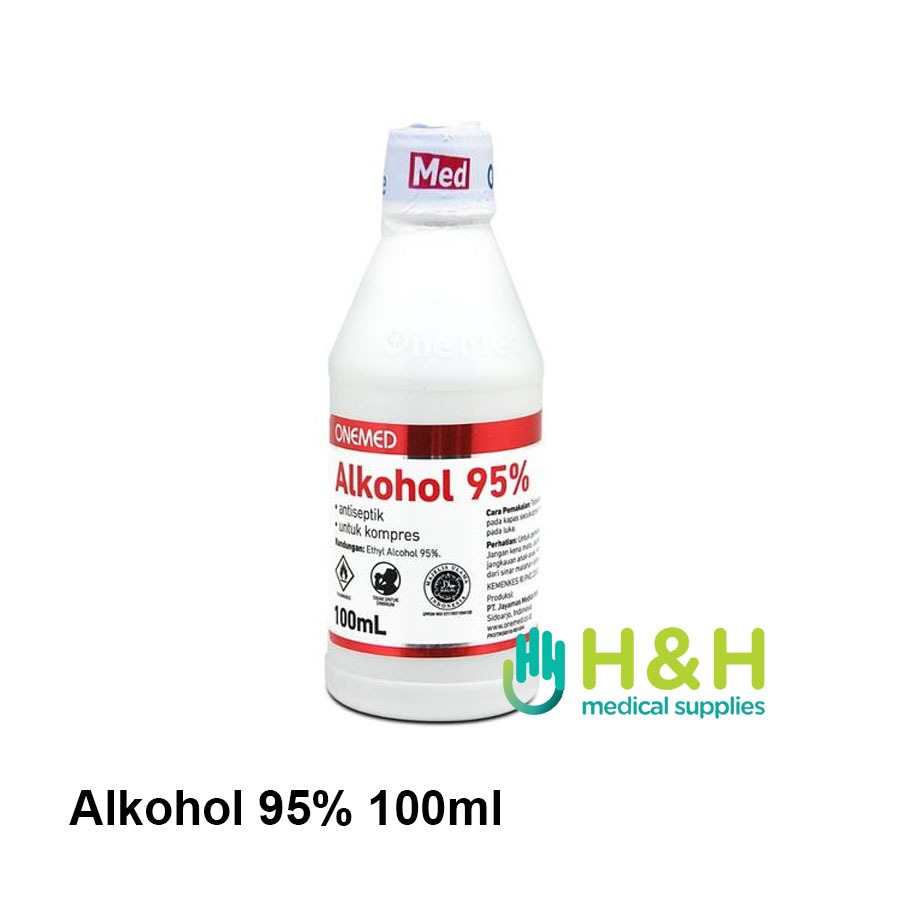 Alkohol 95% 100 ml / Alkohol 95% 100ml / Desinfektan Alkohol