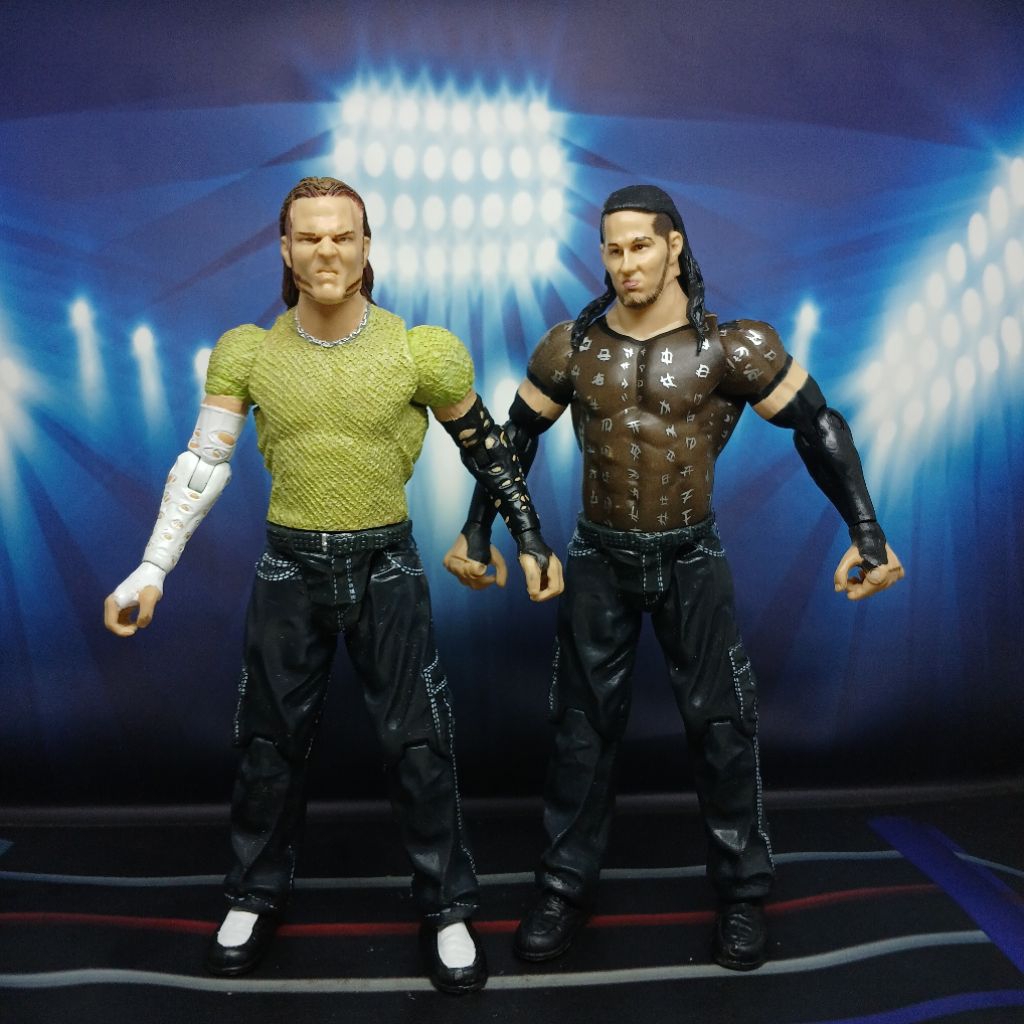 WWE JAKKS R3 TECH JEFF HARDY & MATT HARDY THE HARDY BOYZ RARE