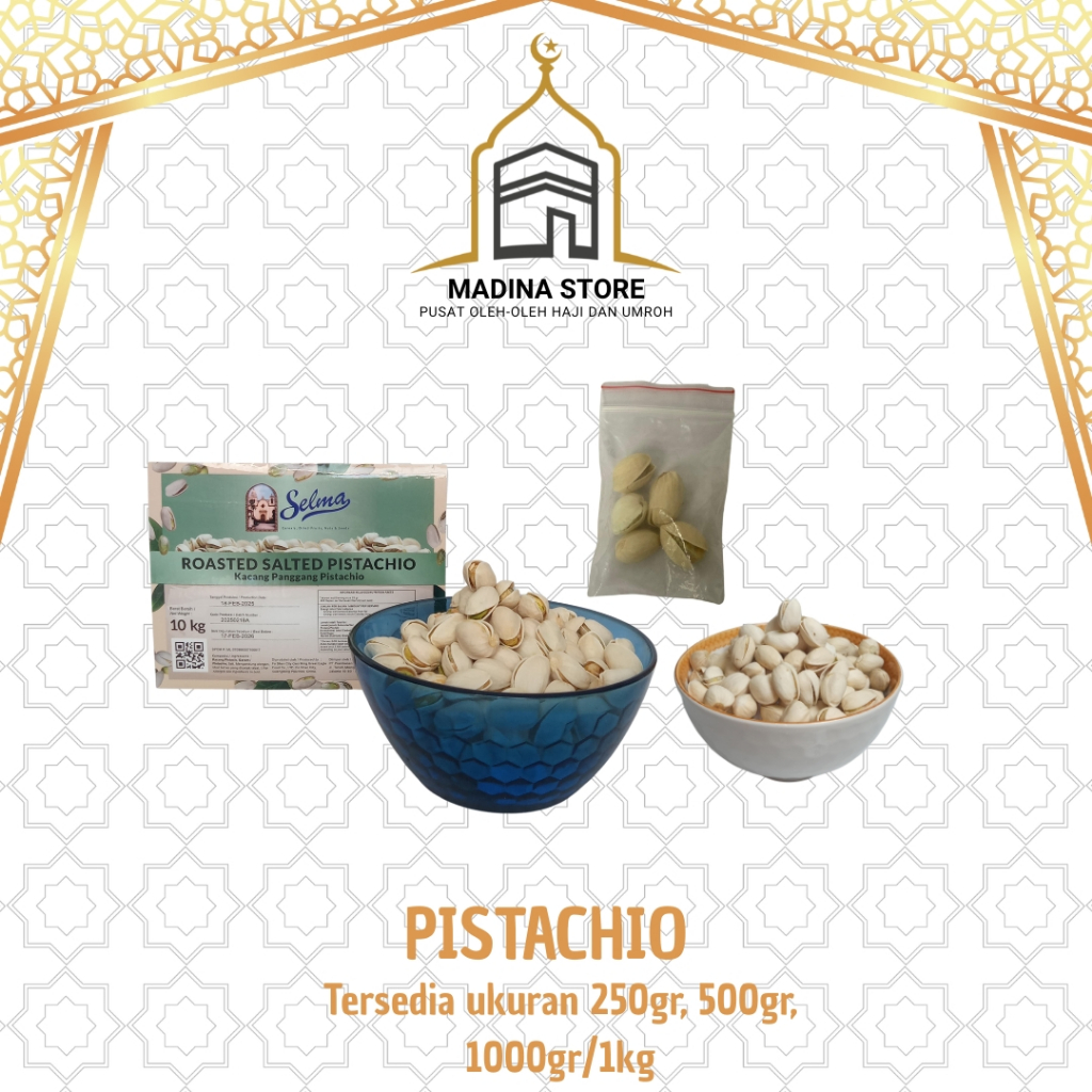 

Kacang Pistachio 250gr, 500gr, 1kg | Oleh-oleh Haji dan Umroh