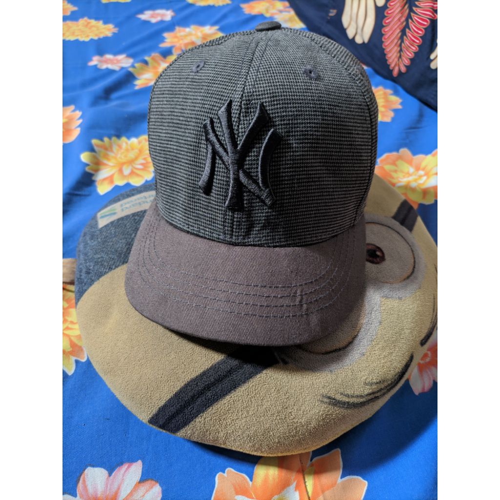 topi caps mlb ny yankees visor pendek