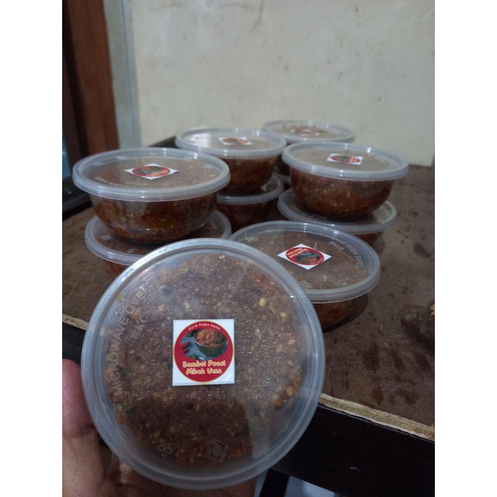 

Sambel Pecel Homemade Asli Kediri Blitar kemasan 200gr