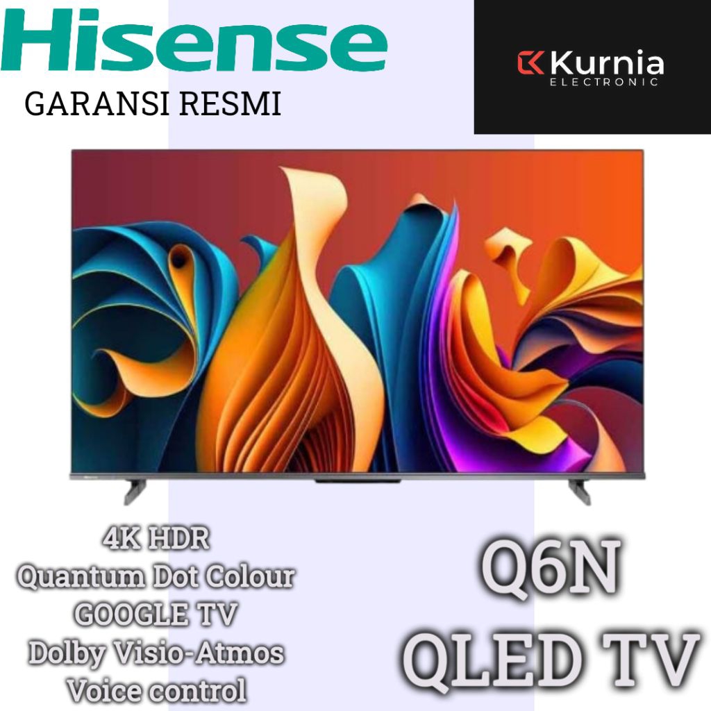 HISENSE 85Q6N QLED 4K  GOOGLE TV 85 inch