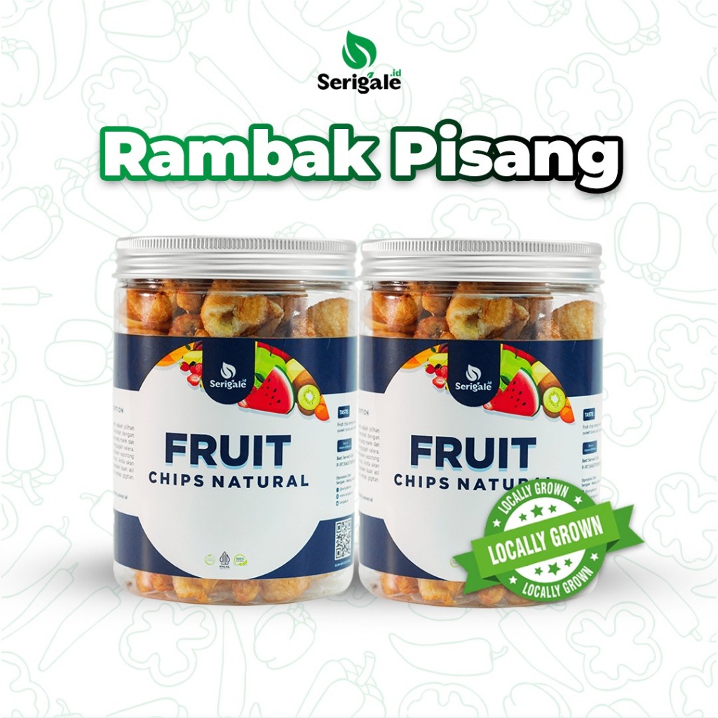 

Serigale Keripik Rambak Pisang Kemasan 650ml Camilan Sehat Diet - New Packaging