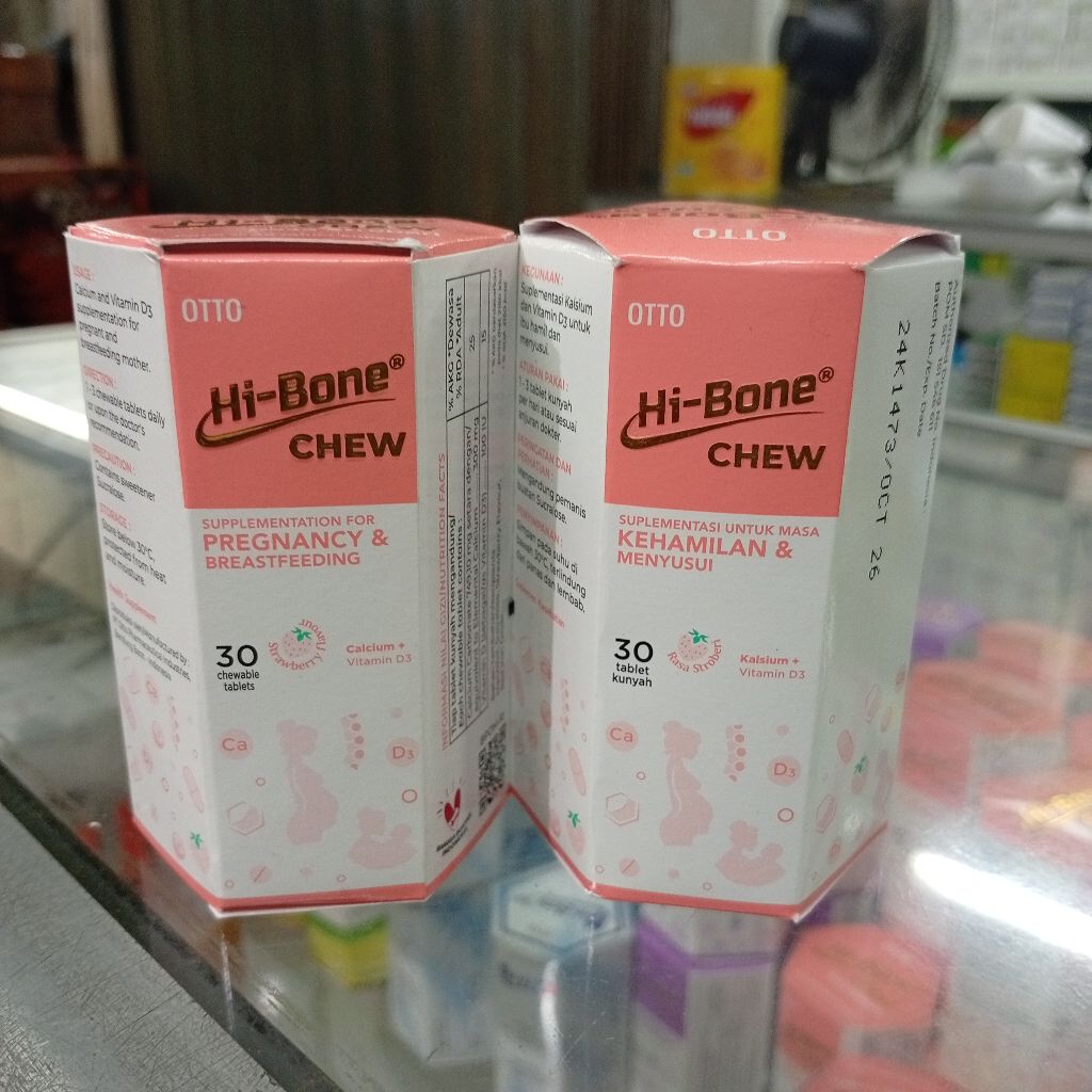 HI bone chew. hi-bone chew rasa strawberry suplement kalsium