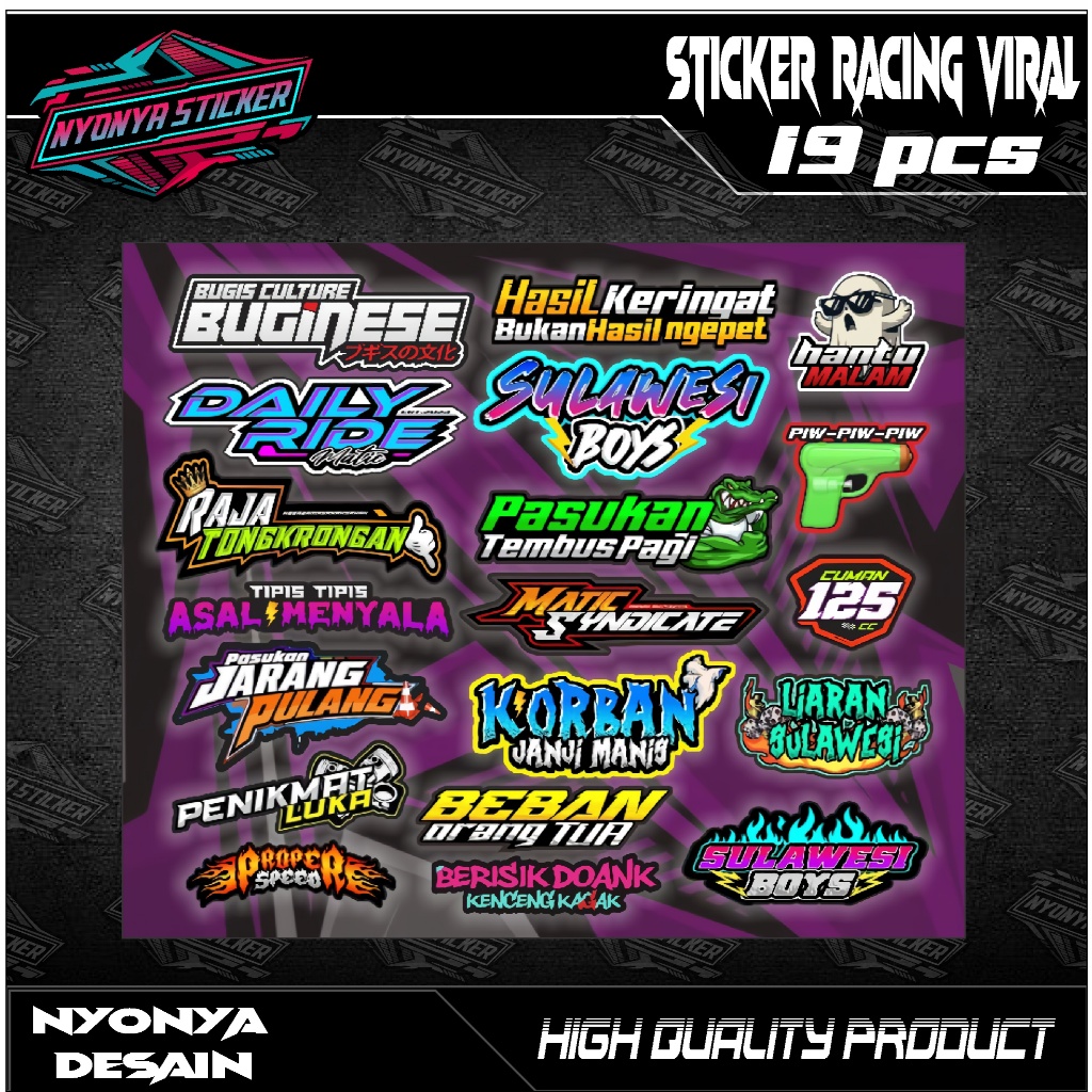 

sticker kata kata keren sticker viral sticker hp sticker laptop