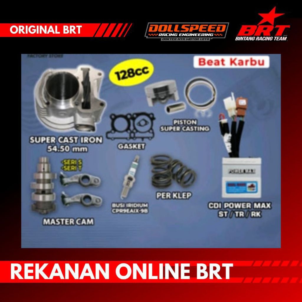 PAKET BORE UP BRT BEAT KARBU SCOOPY SPACY KARBU BRT