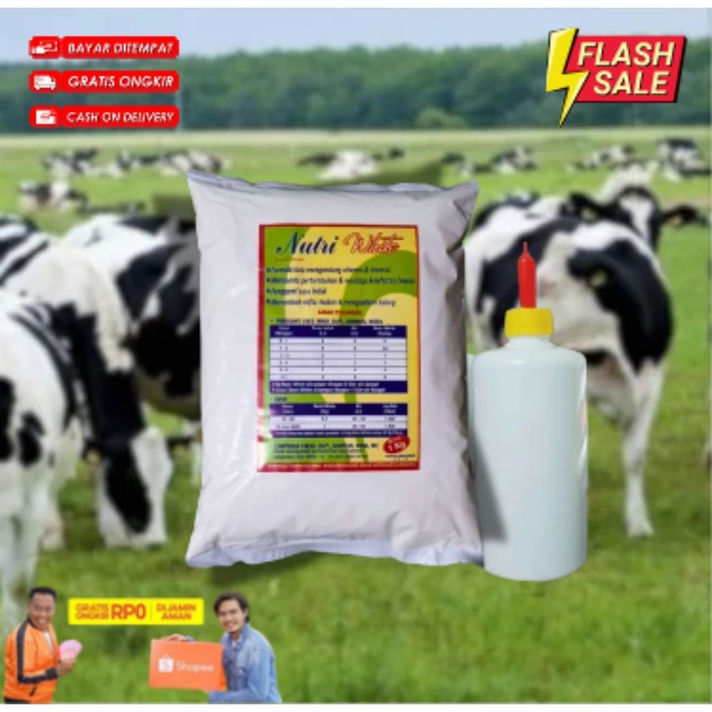 SUSU HEWAN NUTRI WHITE 1KG BONUS DOT + BOTOL 500ML