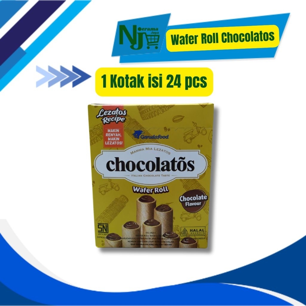 

Chocolatos Wafer Roll isi 24pcs