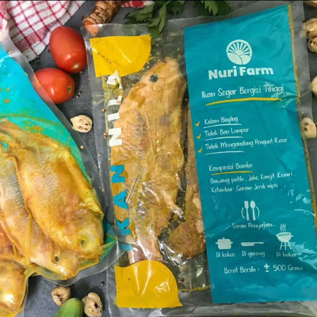 

Nuri Farm Ikan Nila Bumbu Kuning 500gr Isi 3 / Ikan Nila Frozen
