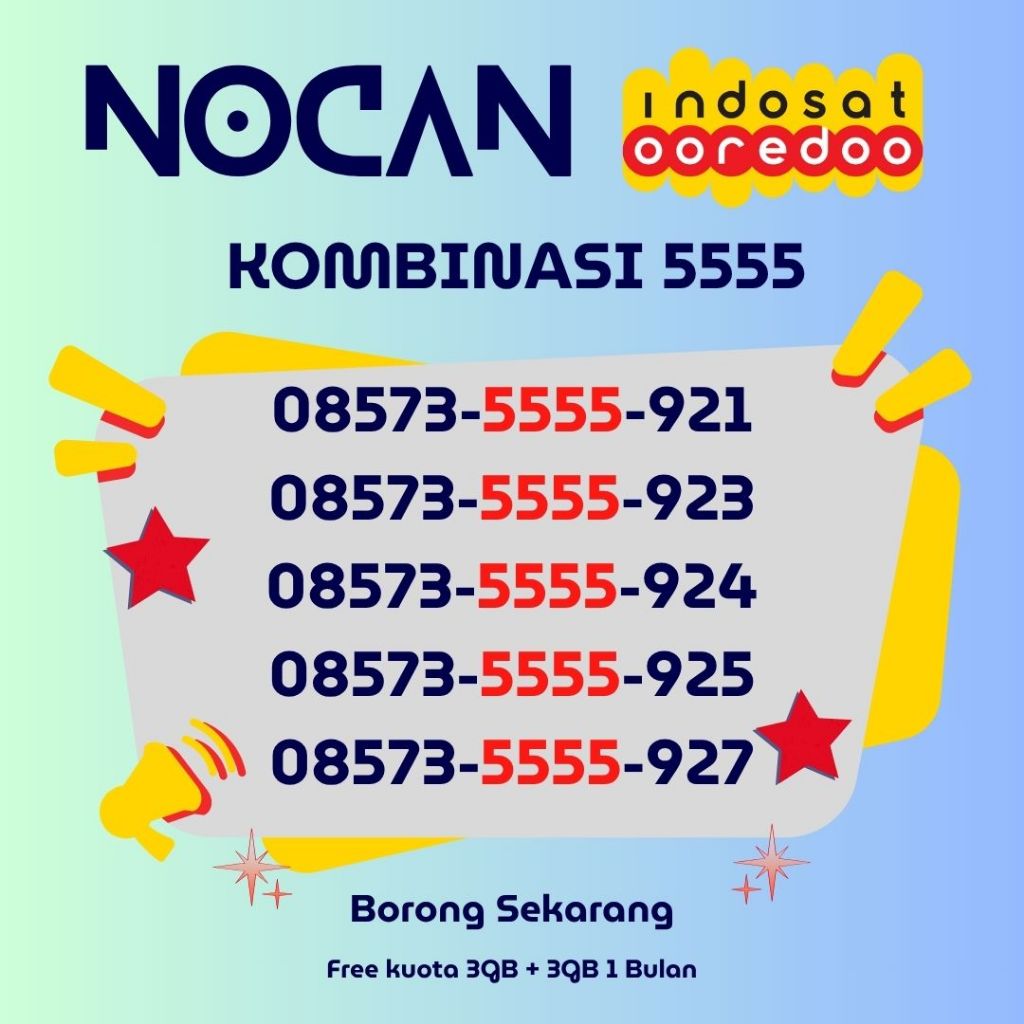 NOMOR CANTIK INDOSAT IM3 & 3 I NOMOR CANTIK  INDOSAT IM3 & TRI