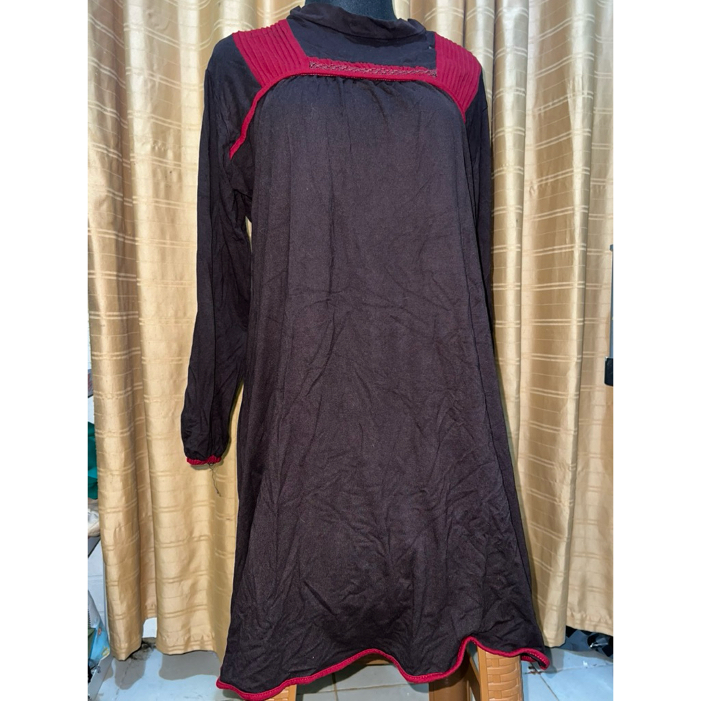 Tunik Polos Coklat Merah