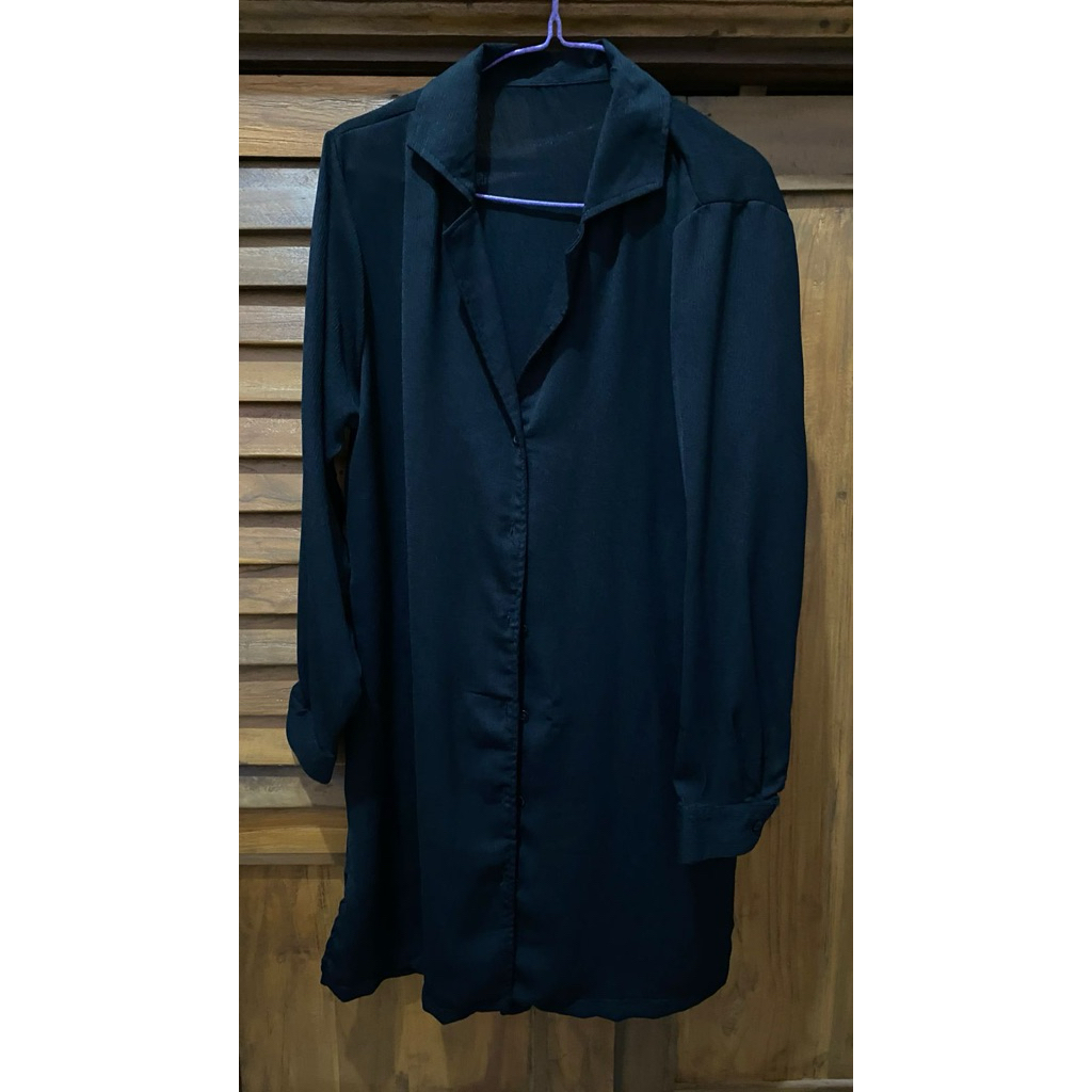 dress kemeja hitam