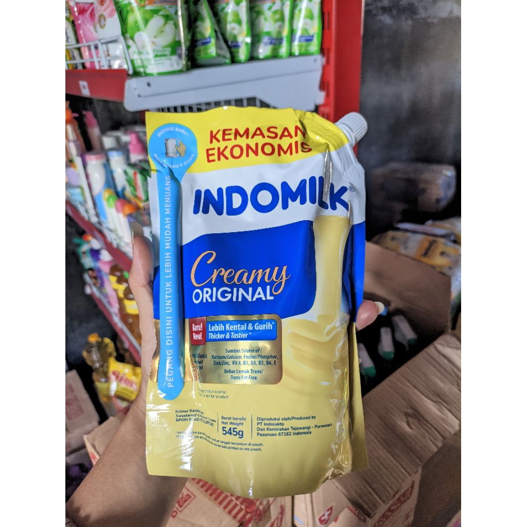 

SUSU INDOMILK KENTAL MANIS POUCH 545 GRAM