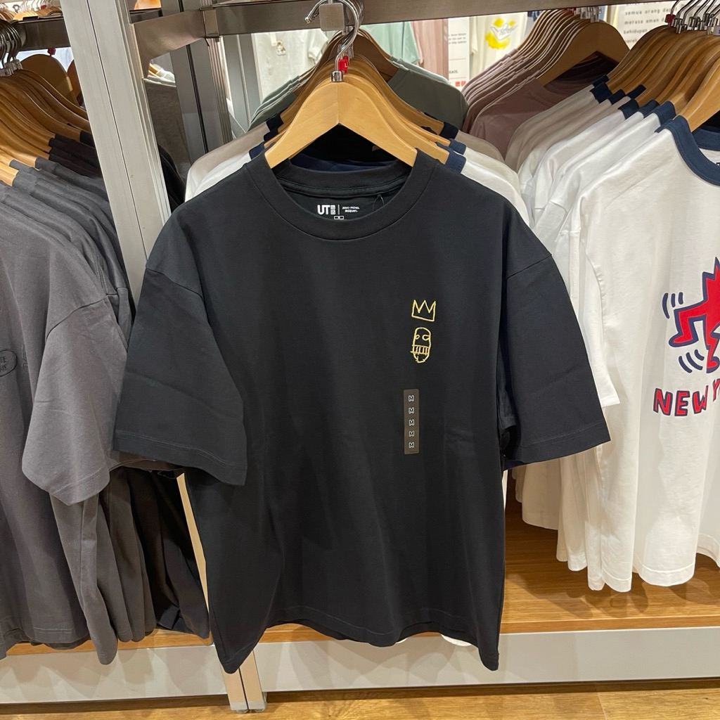 Tshirt Uniqlo Man JEAN MICHEL BASQUIAT black