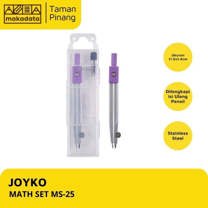 

JOYKO MATH SET JANGKA MS-25 / JANGKA MATEMATIKA (1 PCS)
