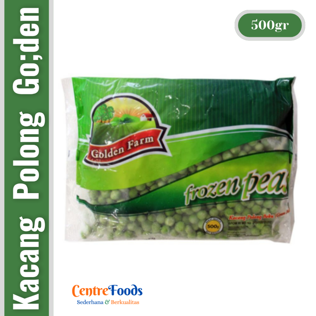 

Kacang Polong Hijau Beku - Frozen Peas GOLDEN FARM | 500gr [ Harga Per BKS ]