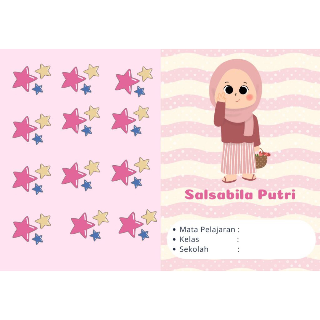 

Buku tulis sekolah custome || Hijab bintang