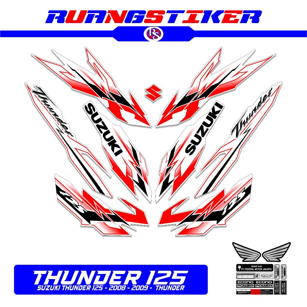 STRIPING THUNDER 125 2008 2009 MTF 6 / STIKER / STICKER / STRIPING / THUNDER125 / THUNDER / TUNDER /