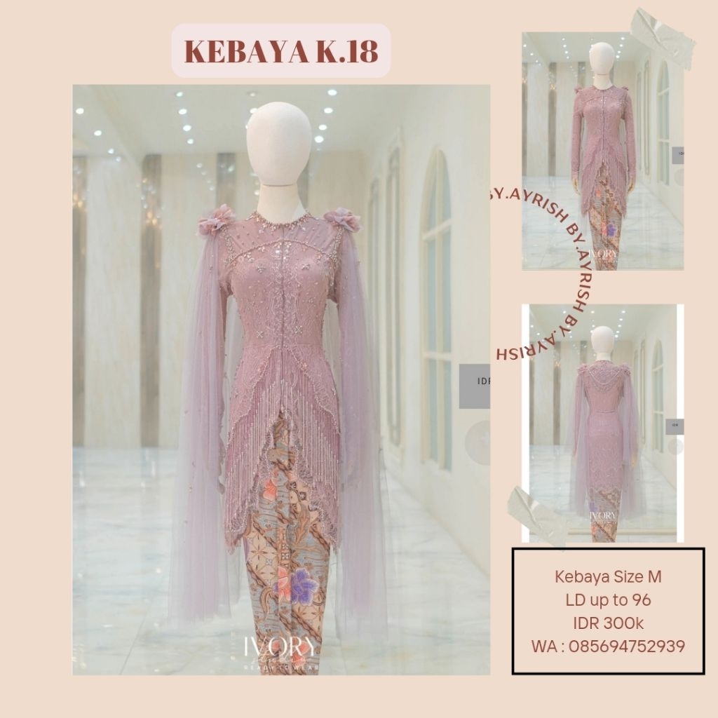 Ivory Studio RTW Kebaya for Rent / Sewa by.ayrish
