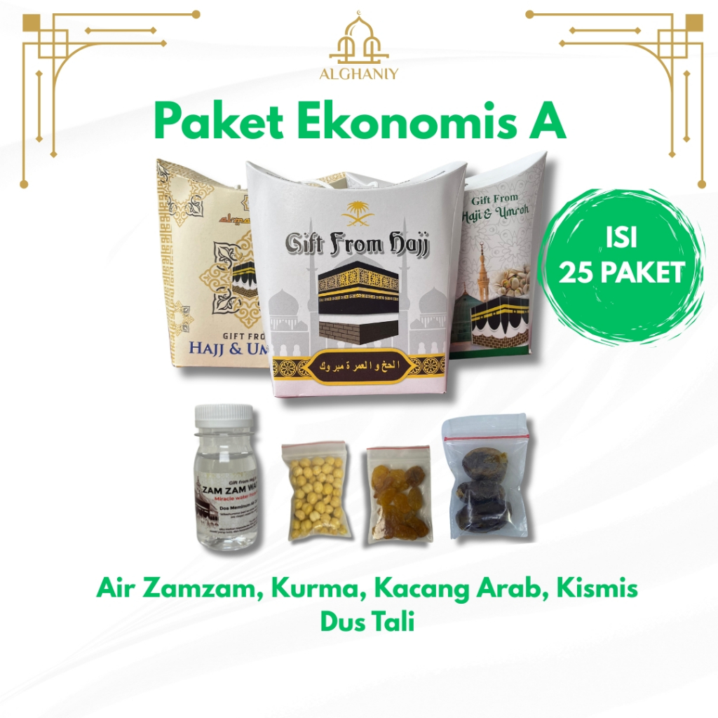 

Xmaster Paket 25pcs Oleh-oleh Haji dan Umroh / Paket Ekonomis Oleh-oleh Haji dan Umroh Lengkap