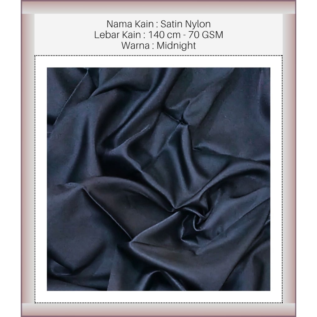 MAURA ATHALYA™ - BRB - Midnight - Kain Satin - Kain Rayon - Kain Satin Premium - Kain Rayon Premium 