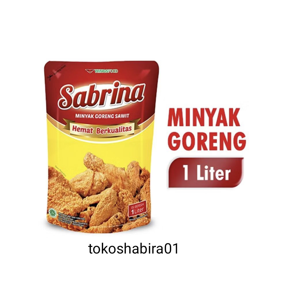 

MINYAK GORENG SABRINA 900ML, 1L, 2L.