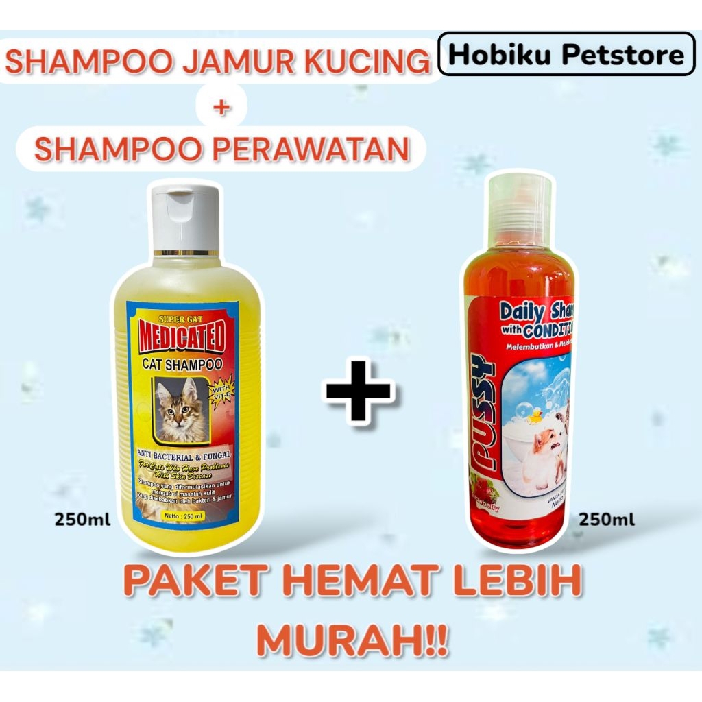 Shampoo Jamur Kucing Shampoo Perawatan Kucing Shampoo Harian Anti Kutu Kucing Ampuh