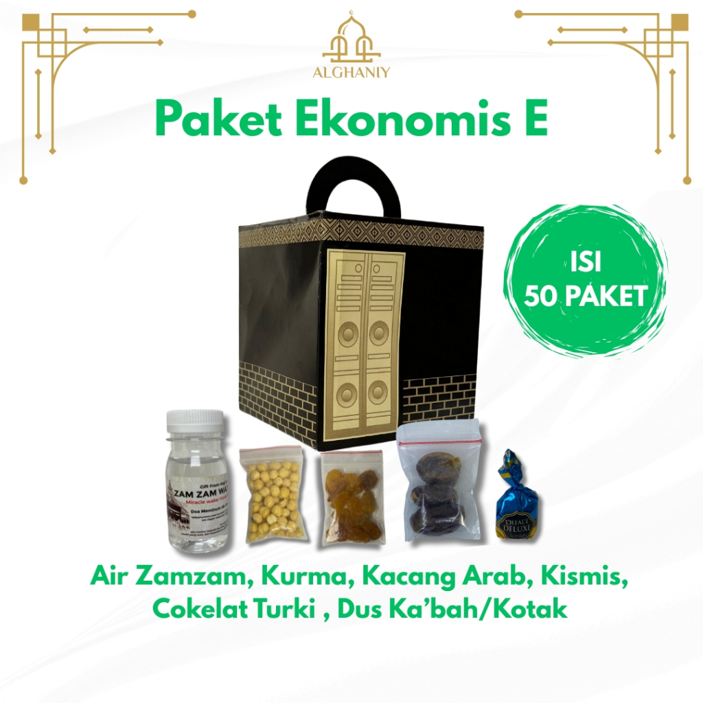 

G&C Paket 50pcs Oleh-oleh Haji dan Umroh / Paket Ekonomis Oleh-oleh Haji dan Umroh Lengkap Dus