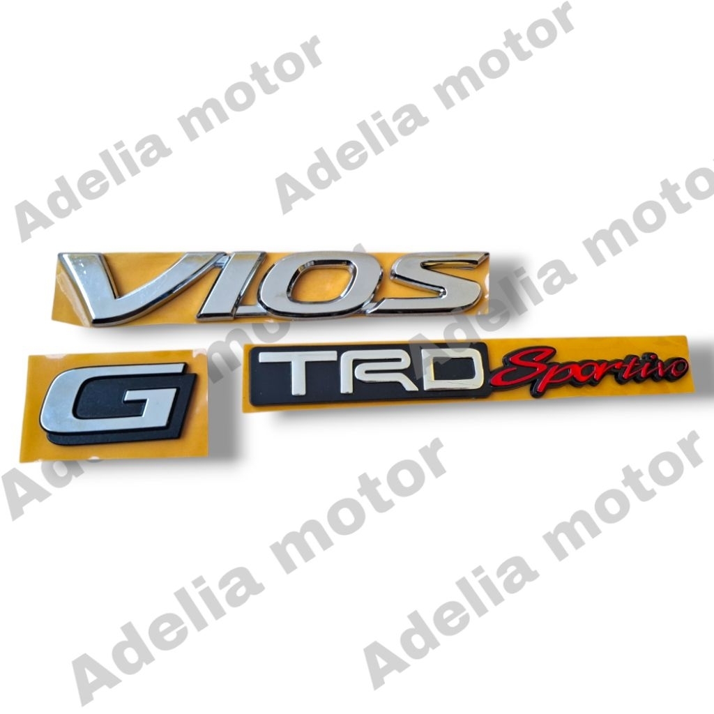 Emblem vios g Vios emblem tulisan bagasi belakang Vios komplit logo lambang bagasi belakang vios