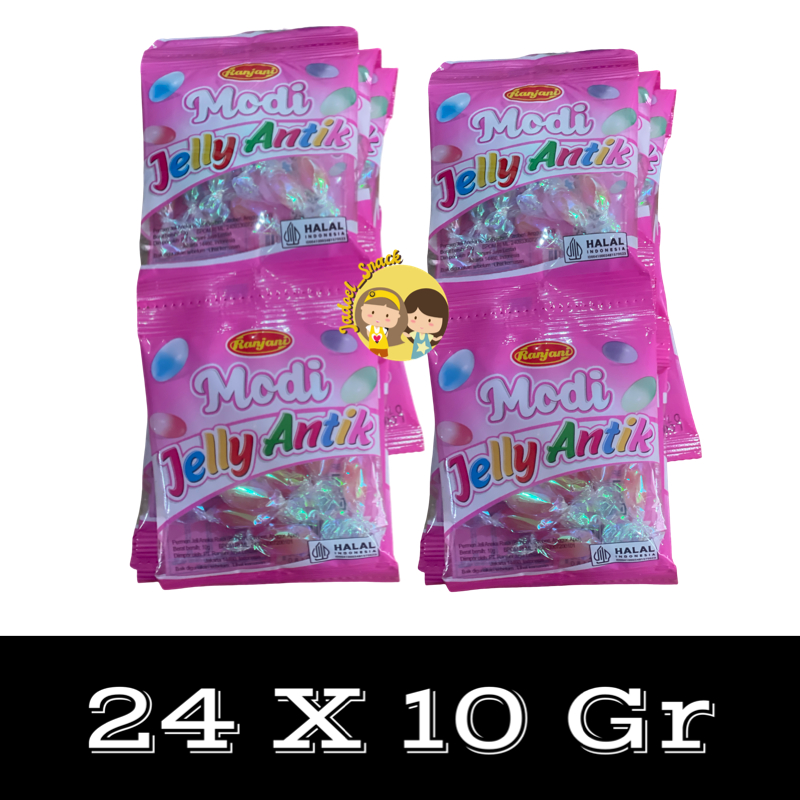 

GROSIR - Permen Jelly Antik 24 x 10 Gr Rasa Buah by Jadoel_Snack Candy Food Cemilan Camilan Makanan