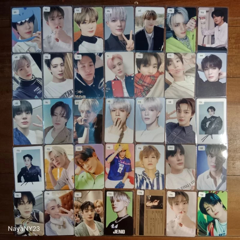 Photocard JENO NCT DREAM Ofiicial (Pinkfong SG Binder Universe ISTJ BENE POB Flipbook Makestar Stick
