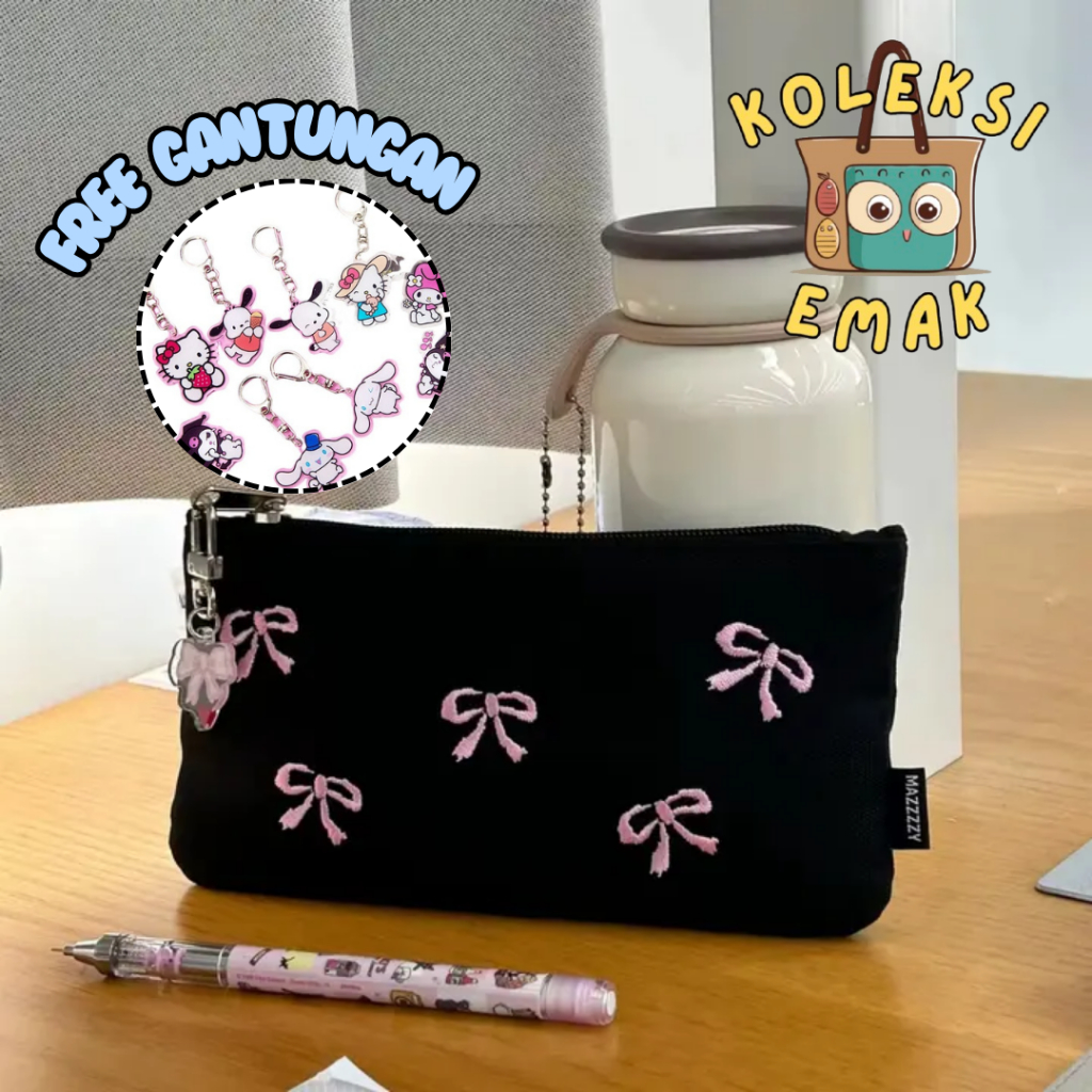 

Kotak Pensil Coquette Pita Pink Lucu Simple Estetik Pouch Makeup Kosmetik Premium Serbaguna [SB-12]