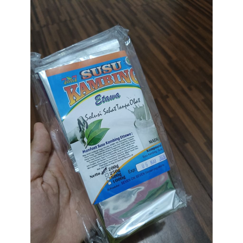 

Susu Kambing 7on7 Kemasan Sashet 1 Pack Isi 10 Pcs @20 gram