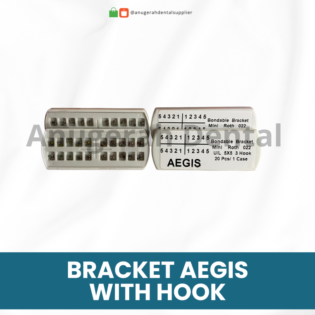 Bracket Aegis Mini Roth 022 Dengan Hook - Isi 20 Pcs / Case (U/L 5x5 3 Hook)