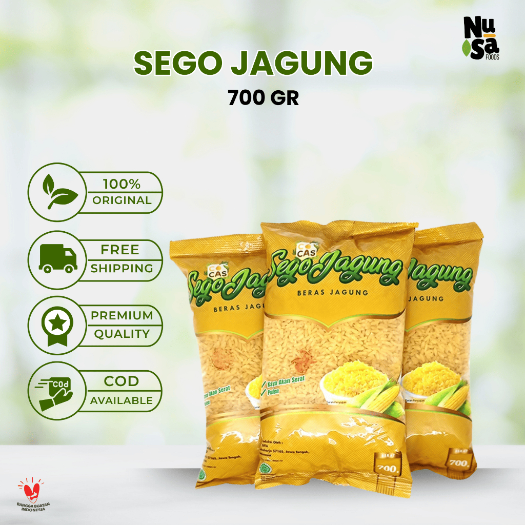 

Sego Jagung 700 Gram Beras Jagung Asli Rendah Kalori