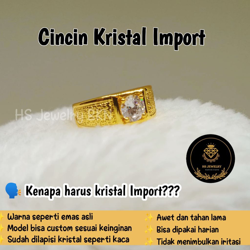 cincin nikah logam original asli emas 24k perhiasan awet pengganti emas.