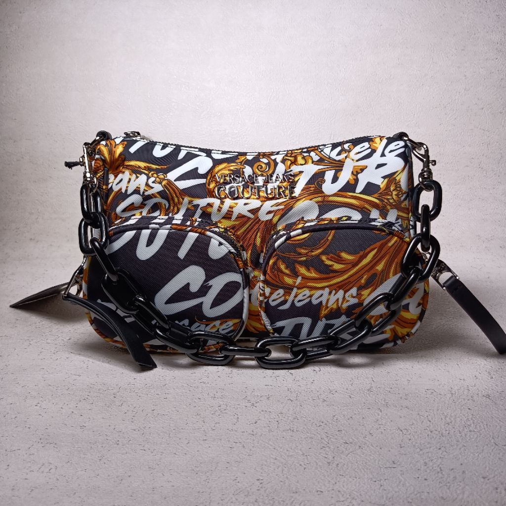 Crossbody Bag Versace Jeans Couture Multi Pocket / Tas Wanita