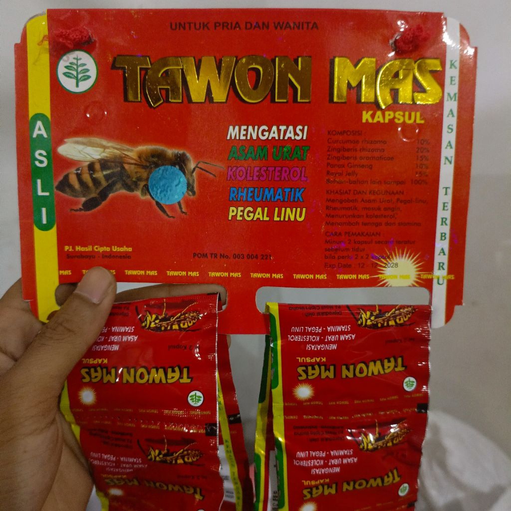 Tawon mas kapsul rentengan 100% ORI