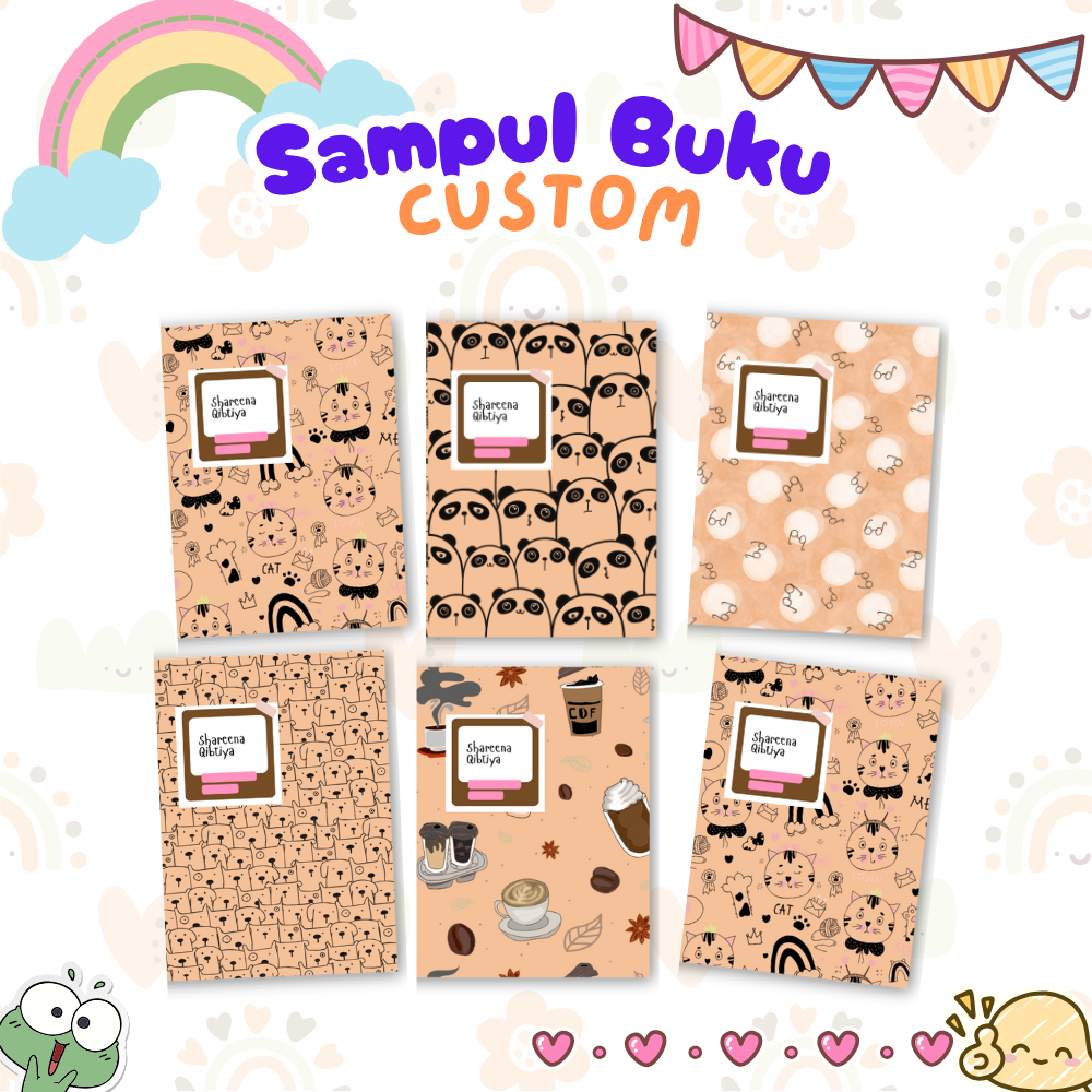 

BEST SELLER | Sampul Buku Custom Nama Ukuran SIDU BIGBOSS cokelat by Mimosa Handmade | Cover Khusus | Book Cover