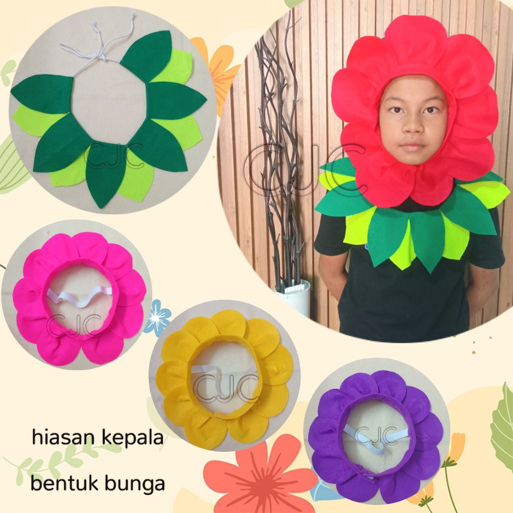 hiasan kepala bentuk bunga