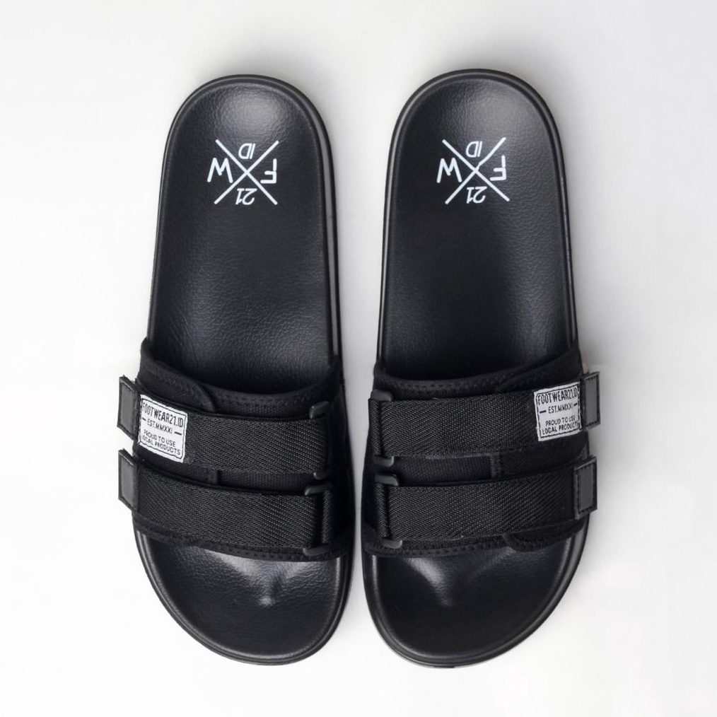 KODE K79A Footwear21Id  Freddo Full Black  Freddo Full White  Freddo Army Black  Sandal Pria Wanita 