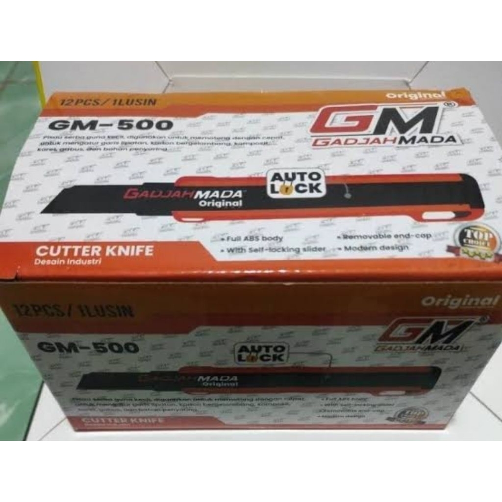 

Cuter merk GM 1dos isi 12 cuter