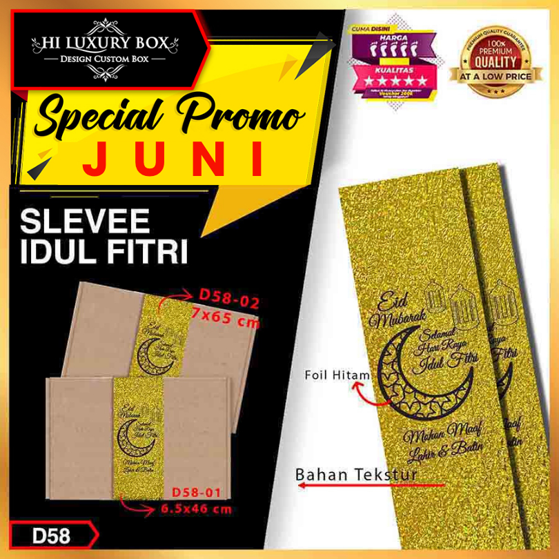 

Sleeve|Paper Belt|Lebaran|Idul Fitri|Hologram|Akesesoris|Packaging|D58
