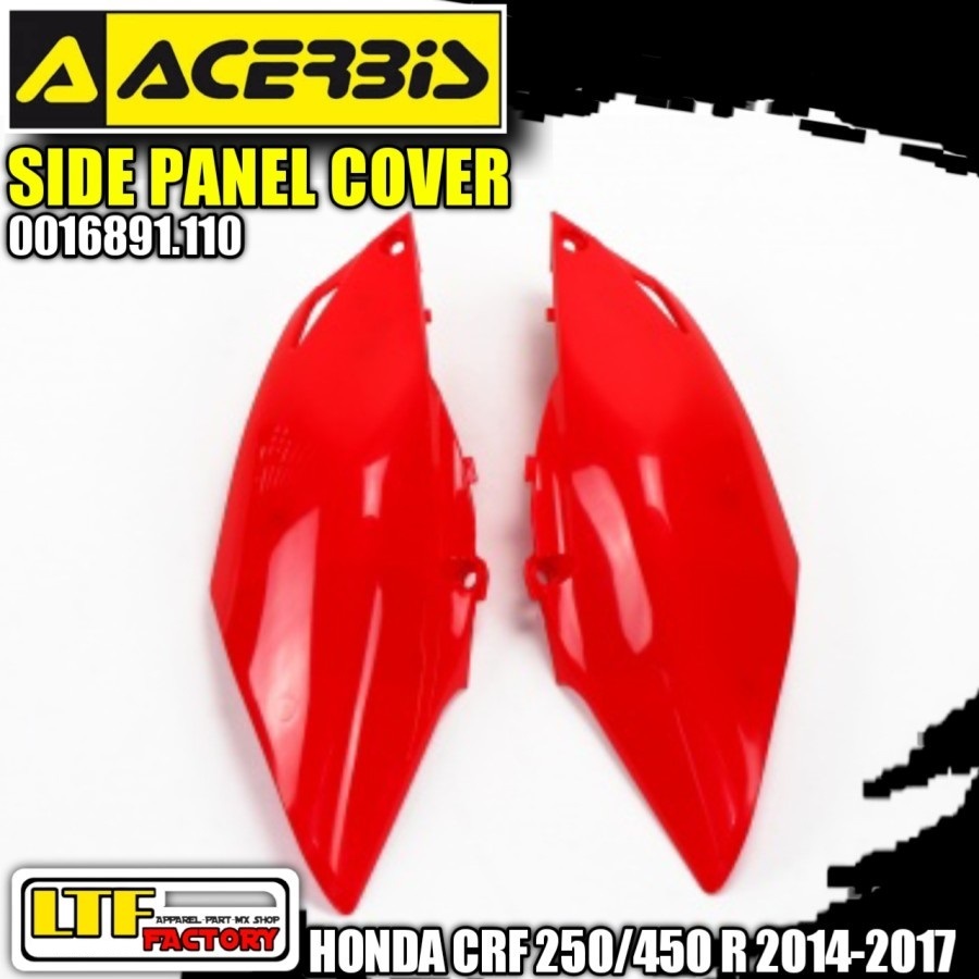 HONDA CR - CRE CRF 250 450 F R 2013 2014 2015 2016 2017 - ACERBIS SIDE PANEL COVER BODY SAMPING BELA