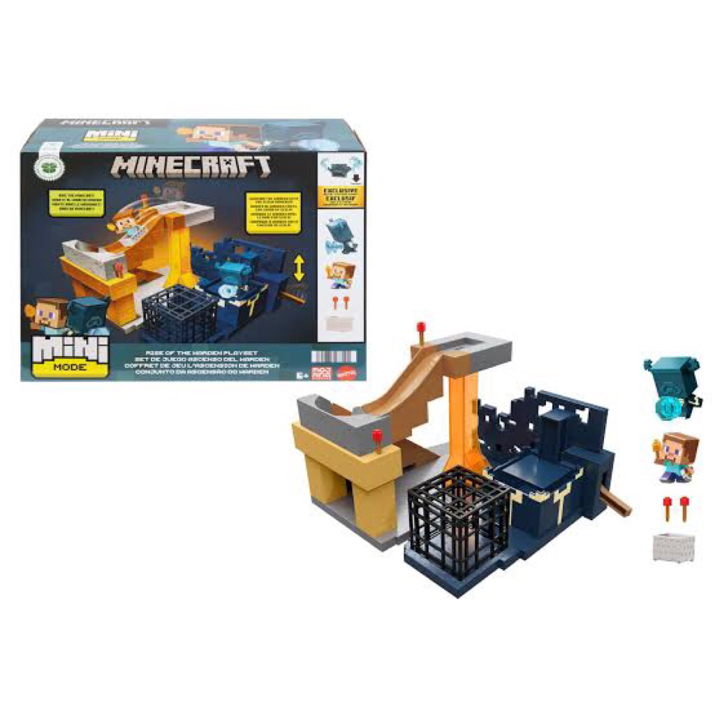 Minecraft Mini mode rise of the warden playset-original Mattel.