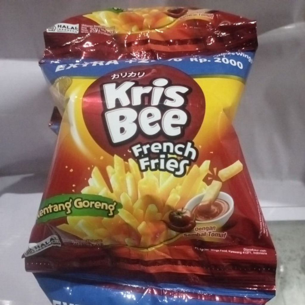 

Krisbee French Fries dengan sambal tomat 20gr